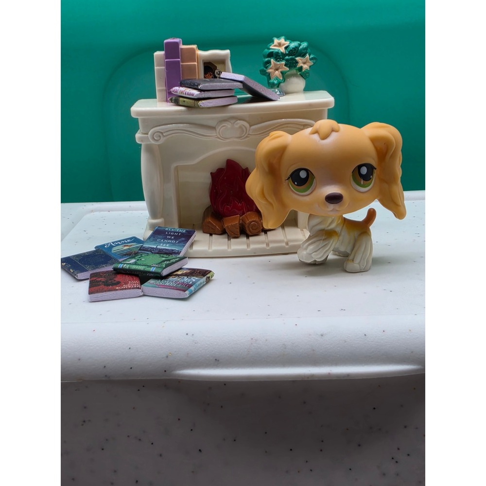 Littlest Pet Shop Cocker Spaniel #79 Dog Dollhouse Miniatures Figure lot LPS